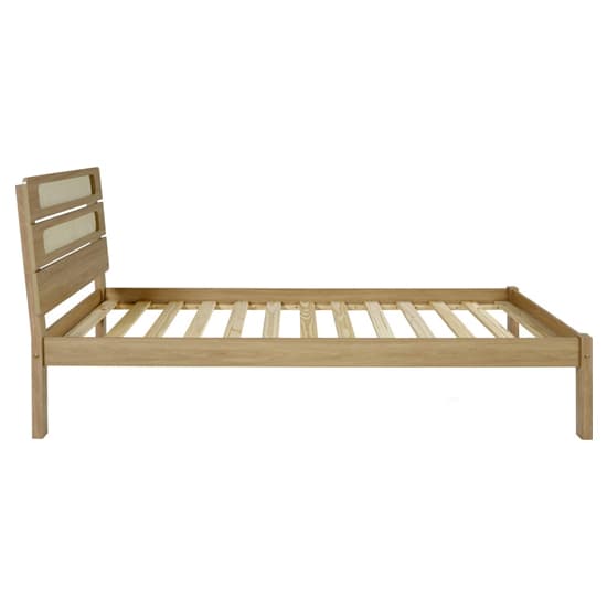 Sete Wooden Single Bed In Light Oak And Rattan Effect_4