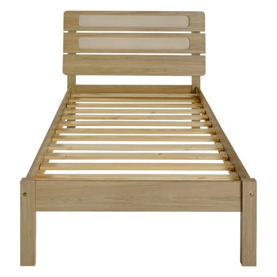 Sete Wooden Single Bed In Light Oak And Rattan Effect_5