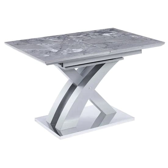 Seville Extending Sintered Stone Dining Table In Grey Effect_2