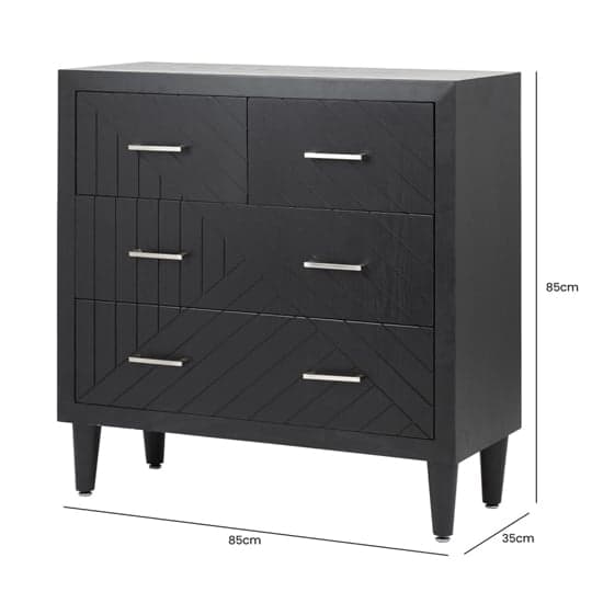 Sewell Wooden Chest Of 4 Drawers In Black_6