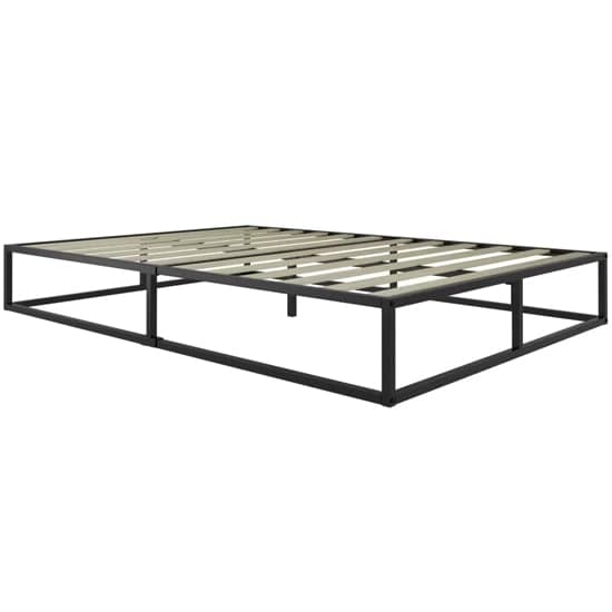 Shao Metal Platform Small Double Bed In Black_2