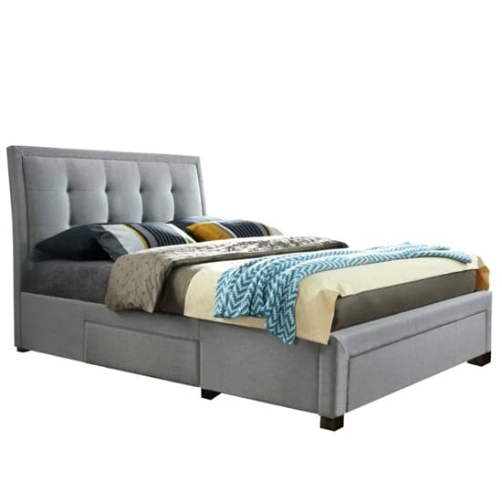 Shelbi Fabric Double Bed In Grey_2