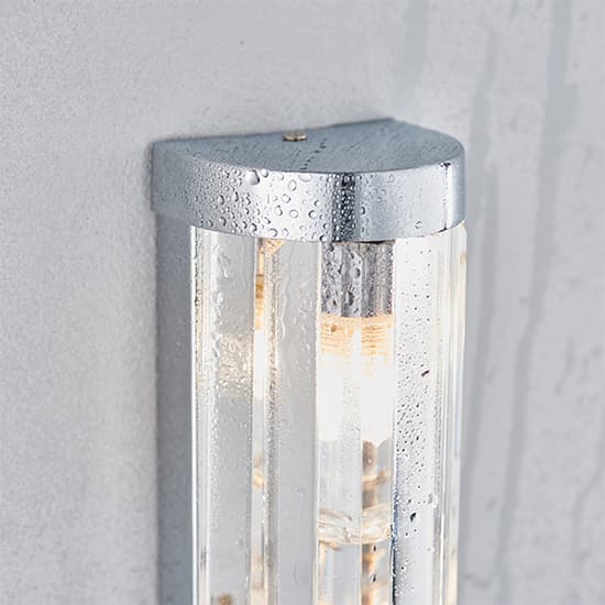 Shimmer 2 Lights Clear Crystals Wall Light In Chrome_3