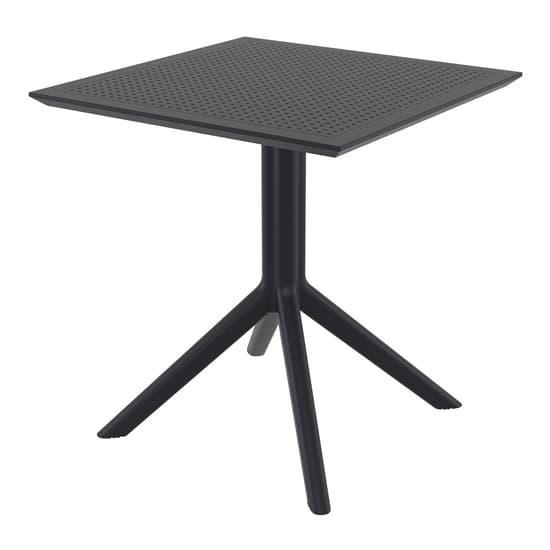 Shipley Outdoor Square 70cm Dining Table In Black_1