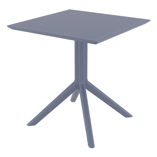 Shipley Outdoor Square 70cm Dining Table In Dark Grey_1