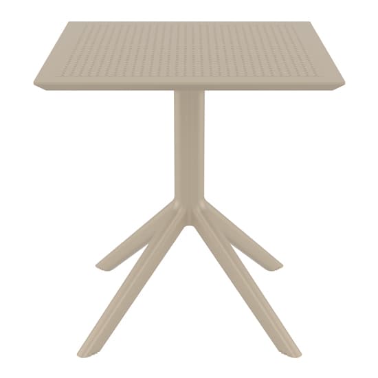 Shipley Outdoor Square 70cm Dining Table In Taupe_2
