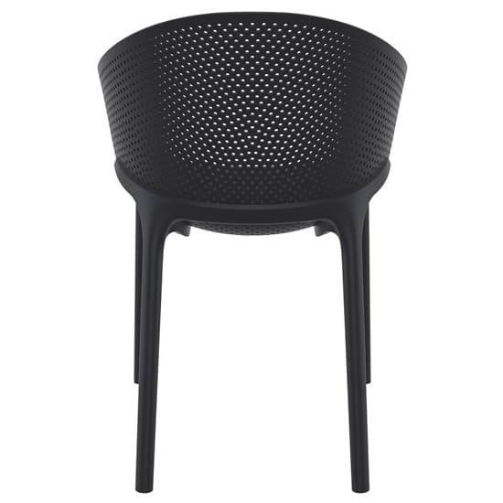 Shipley Outdoor Stacking Armchair In Black_5