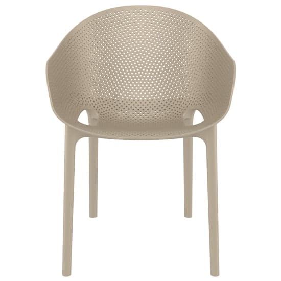 Shipley Outdoor Stacking Armchair In Taupe_2
