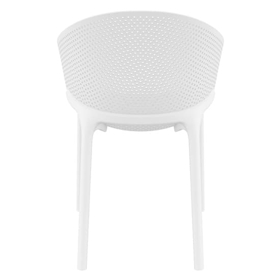 Shipley Outdoor Stacking Armchair In White_5