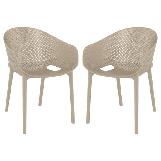 Shipley Outdoor Taupe Stacking Armchairs In Pair_1