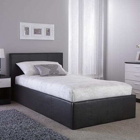 Stilton Fabric Single Bed In Grey_1