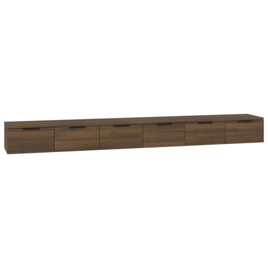 Sierra Wall Hung Wooden TV Stand With 6 Drawers In Brown Oak_3