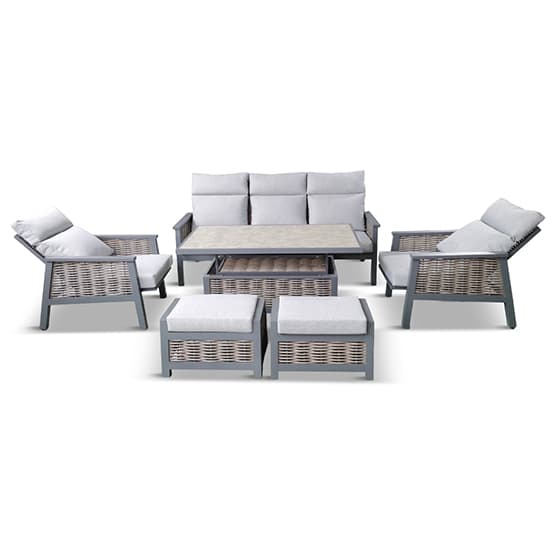 Silas Aluminium Lounge Dining Set With Adjustable Table_4
