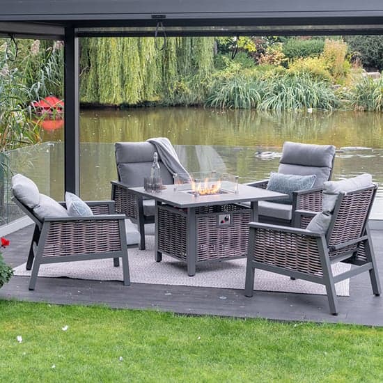 Silas Aluminium Relaxer Set With Gas Firepit Table_1