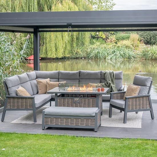 Silas Modular Dining Set With Chair And Gas Firepit Table_1