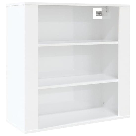 Silvis High Gloss Wall Shelving Unit In White_2