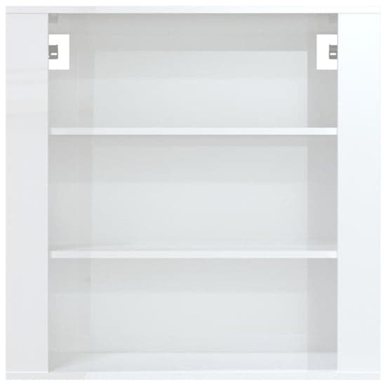 Silvis High Gloss Wall Shelving Unit In White_3