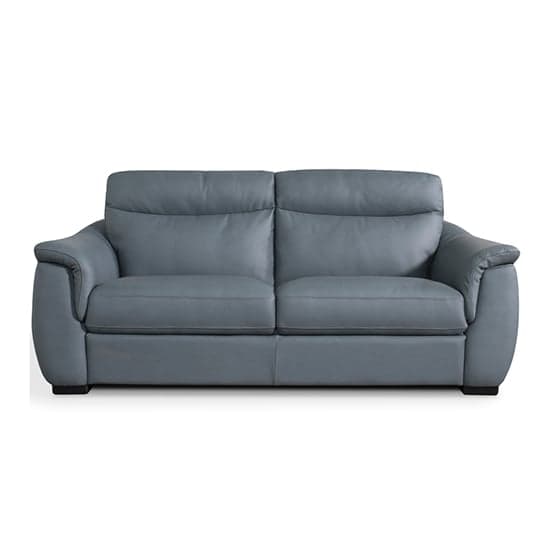 Sineu Leather Fixed 3 Seater Sofa In Cobalto_1