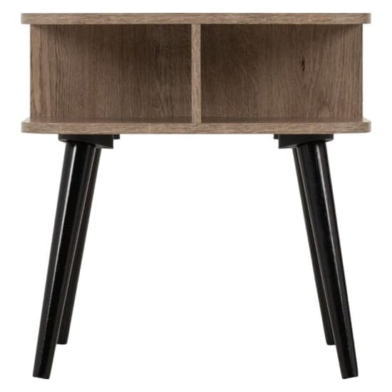 Sineu Wooden Side Table In Mid Oak Effect And Grey_2