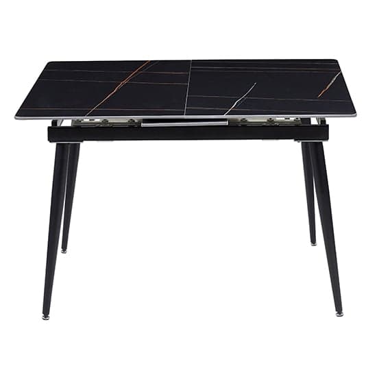 Sion Extending Sintered Ceramic Stone Dining Table In Black_2