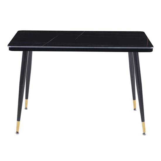 Sion Sintered Stone Dining Table In Black 4 Luxor Black Chairs_3