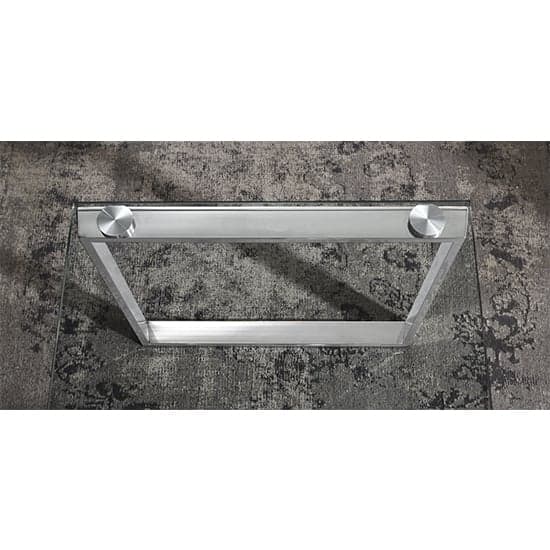 Sioux Rectangular Clear Glass Coffee Table With Chrome Legs_2