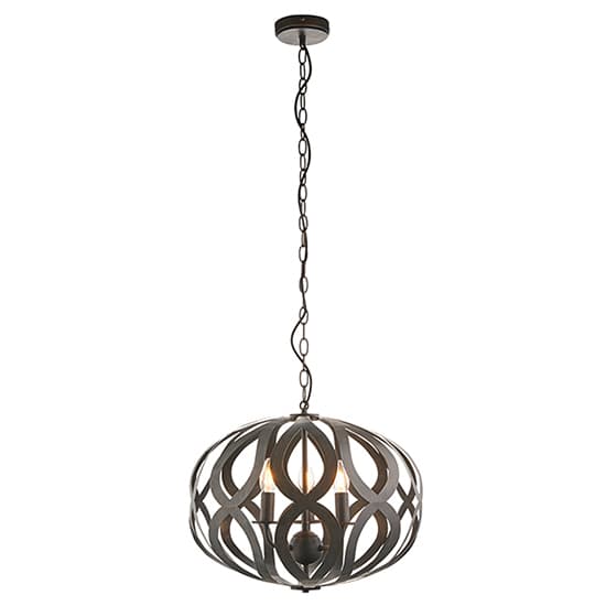 Sirolo 3 Lights Ceiling Pendant Light In Antique Brushed Bronze_1