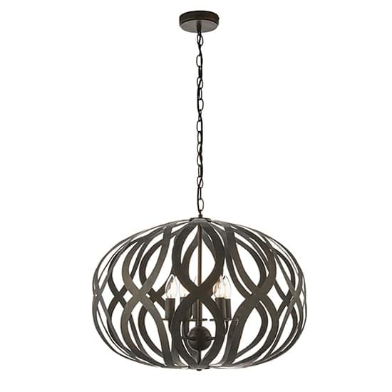Sirolo 5 Lights Ceiling Pendant Light In Antique Brushed Bronze_1