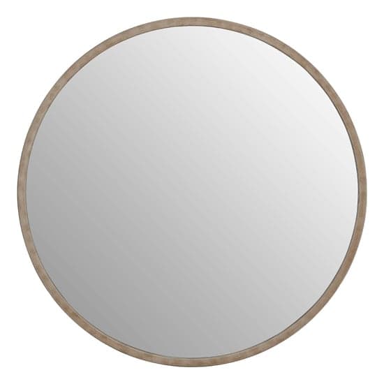 Siskin Round Wall Bedroom Mirror In Antique Silver Frame_2