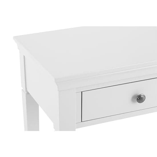 Skokie Wooden 2 Drawers Dressing Table In Classic White_5