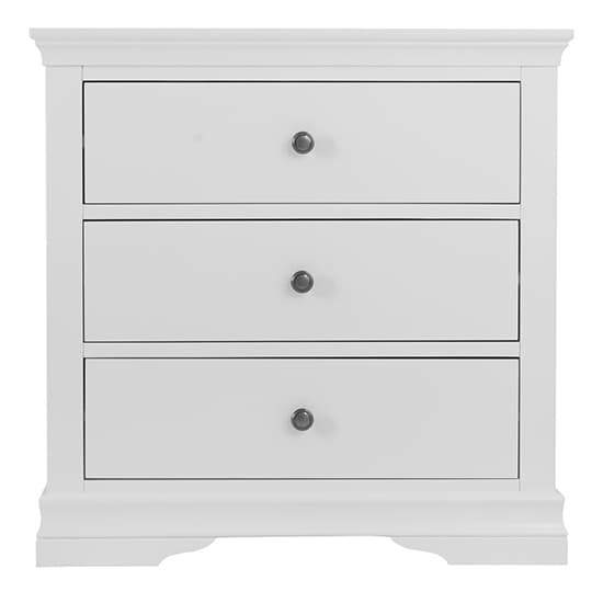 Skokie Wooden Chest Of 3 Drawers In Classic White_3