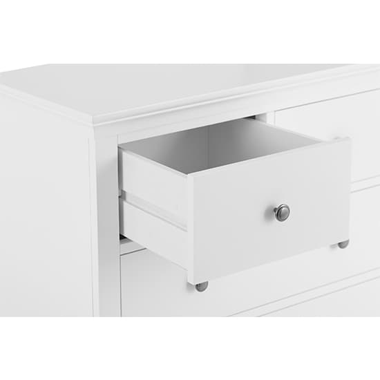 Skokie Wooden Chest Of 5 Drawers In Classic White_4
