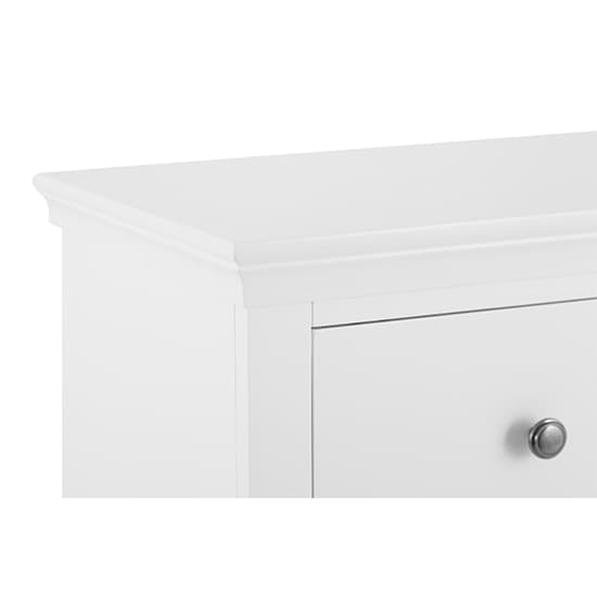 Skokie Wooden Chest Of 5 Drawers In Classic White_5
