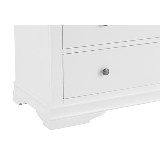 Skokie Wooden Chest Of 5 Drawers In Classic White_6