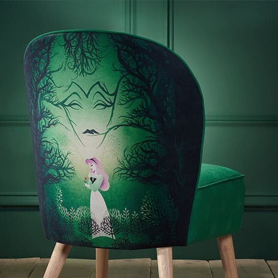 Sleeping Beauty Childrens Fabric Accent Chair In Green_3