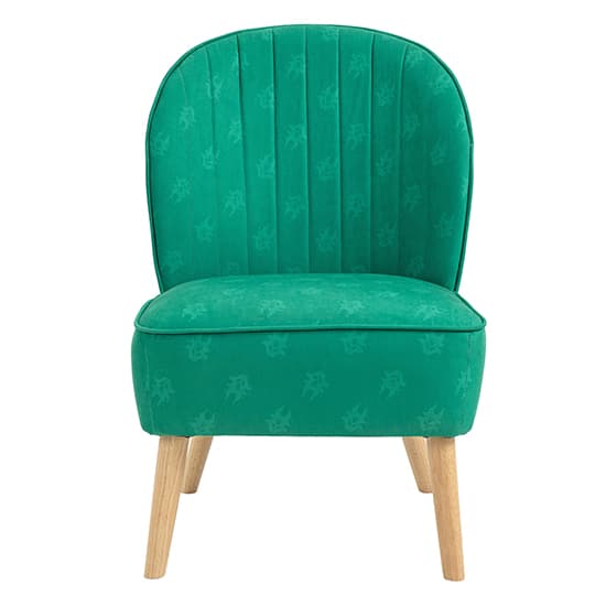 Sleeping Beauty Childrens Fabric Accent Chair In Green_7