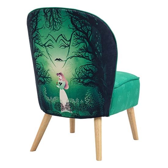 Sleeping Beauty Childrens Fabric Accent Chair In Green_9