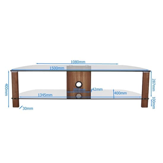 Clevedon Large LCD TV Stand In Walnut_2