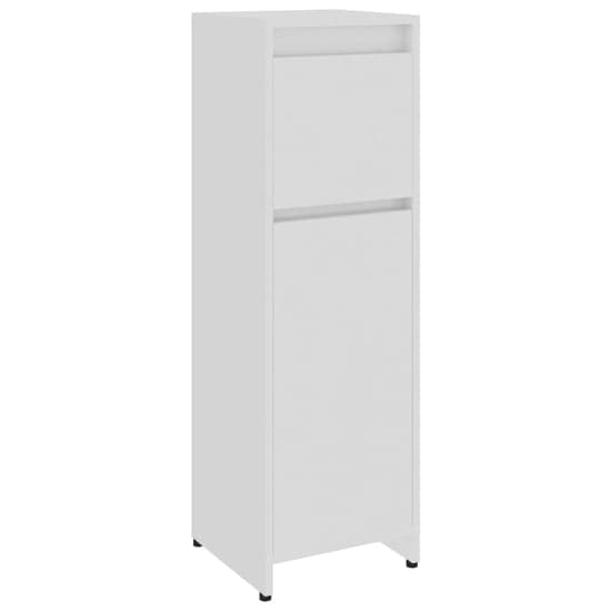 Smyrna Gloss Bathroom Storage Cabinet With 1 Door In White_3