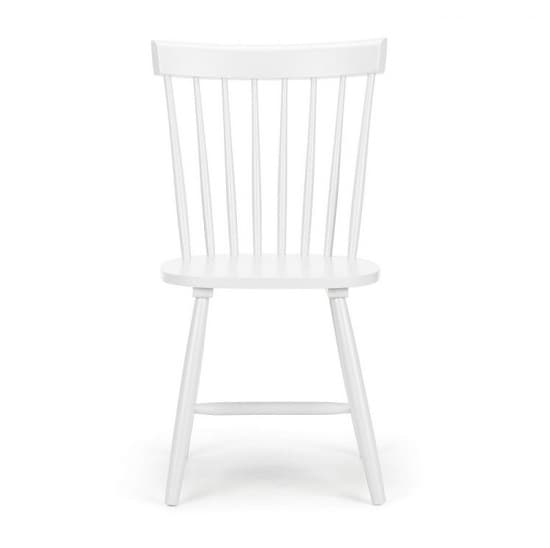 Takiko Rectangle Wooden Dining Chair In White Lacquer_2