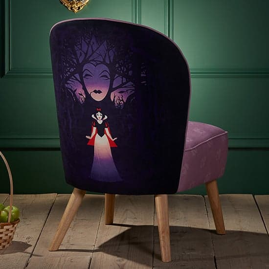 Snow White Childrens Fabric Accent Chair In Pink_2
