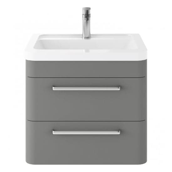 Solaria 60cm Wall Vanity With Ceramic Basin In Cool Grey_1
