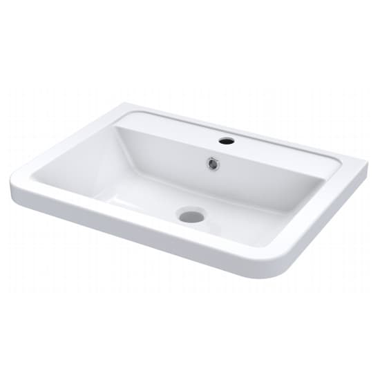 Solaria 60cm Wall Vanity With Ceramic Basin In Pure White_2