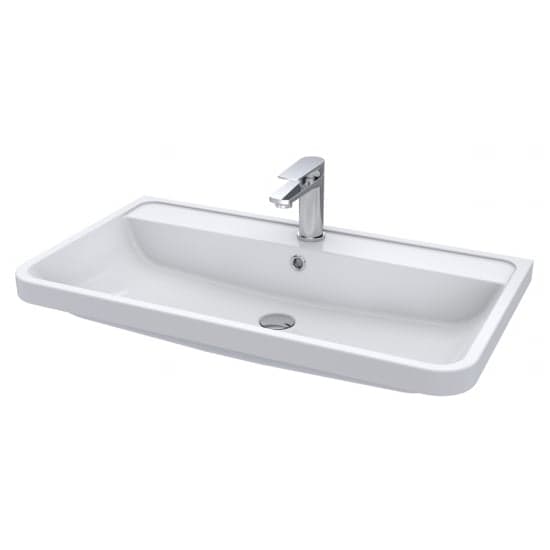 Solaria 80cm Vanity Unit With Polymarble Basin In Pure White_2