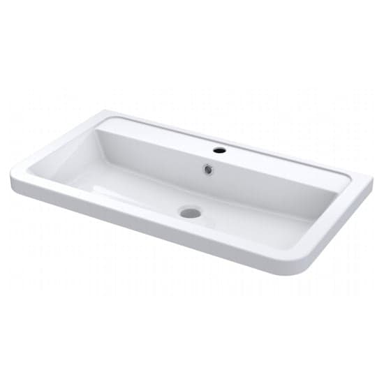 Solaria 80cm Wall Vanity With Ceramic Basin In Pure White_2
