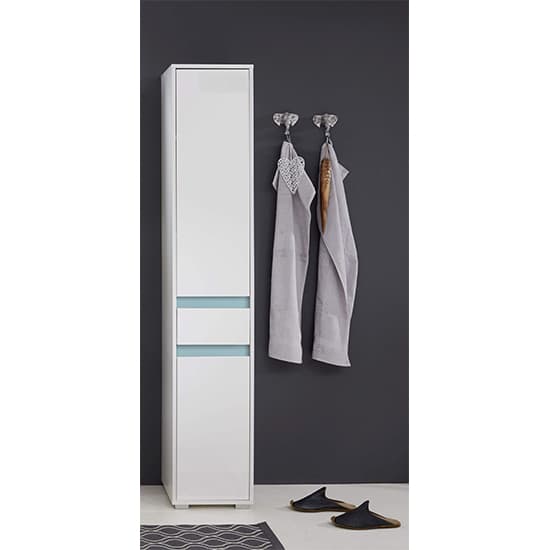 Solet Bathroom Tall Storage Cabinet In White High Gloss_4