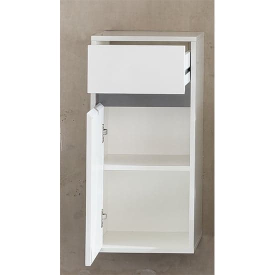Solet Bathroom Wall Hung Storage Cabinet In White Gloss_2