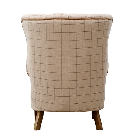 Solna Leather And Wool Fluted Lounge Chair In Natural_4