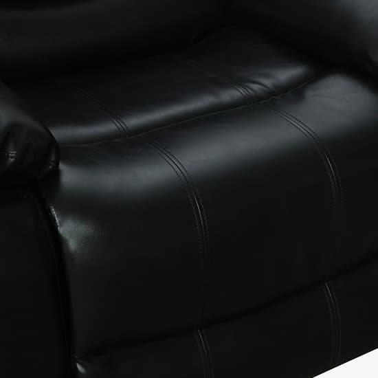 Sorreno Bonded Leather Recliner 1 Seater Sofa In Black_12