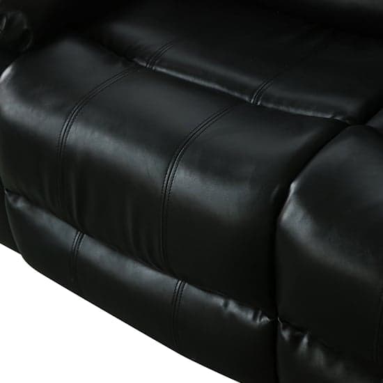 Sorreno Bonded Leather Recliner 2 Seater Sofa In Black_13